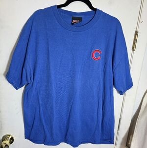 Chicago Cubs Blue Men's T-Shirt Size XL Short Sleeve By Stitches